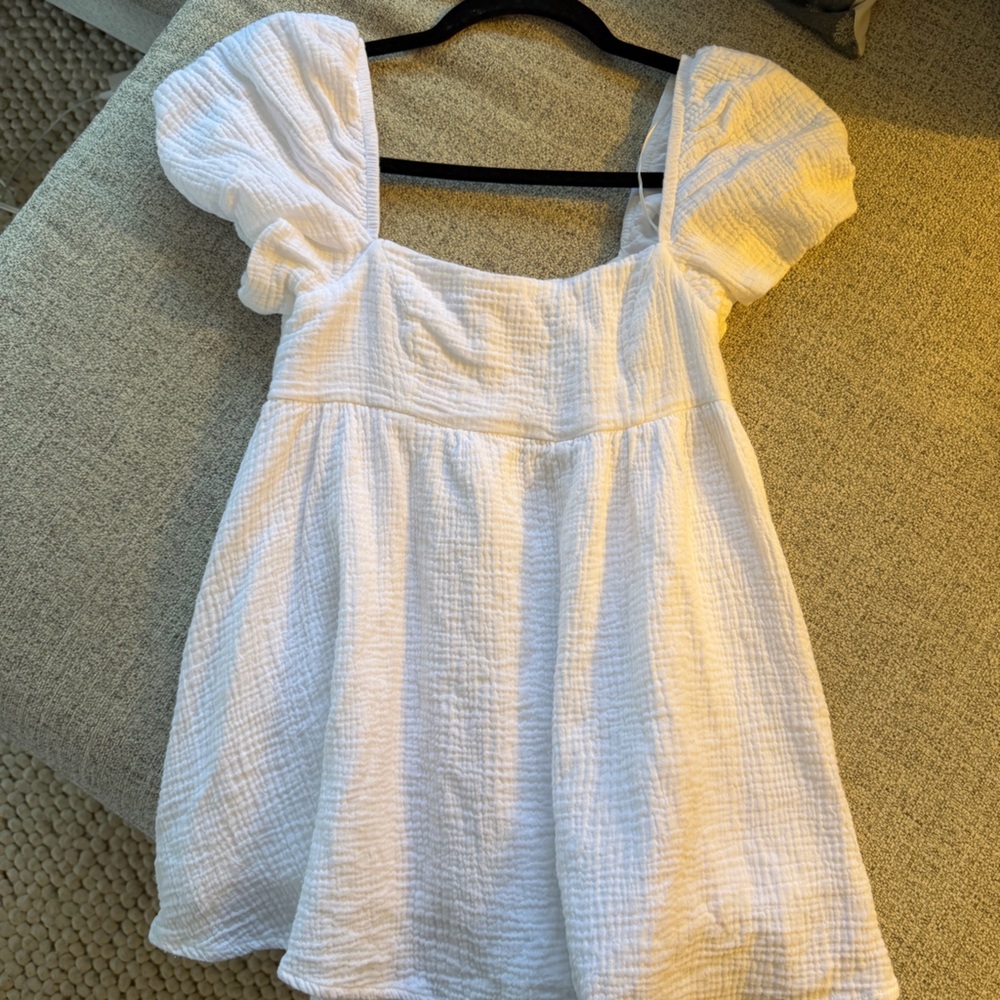 Princess Polly White Puff Sleeve Romper